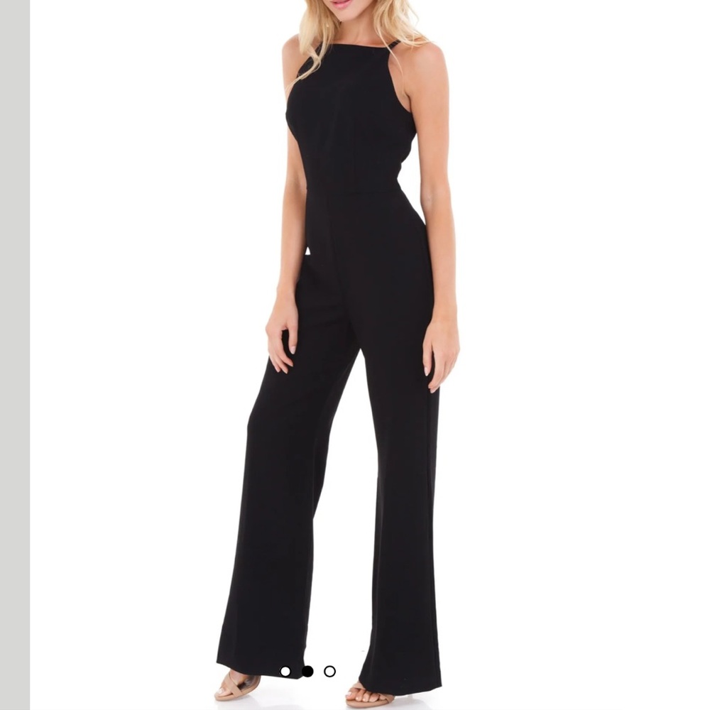 Whisper Ruth Black strappy jumpsuit - French Connection